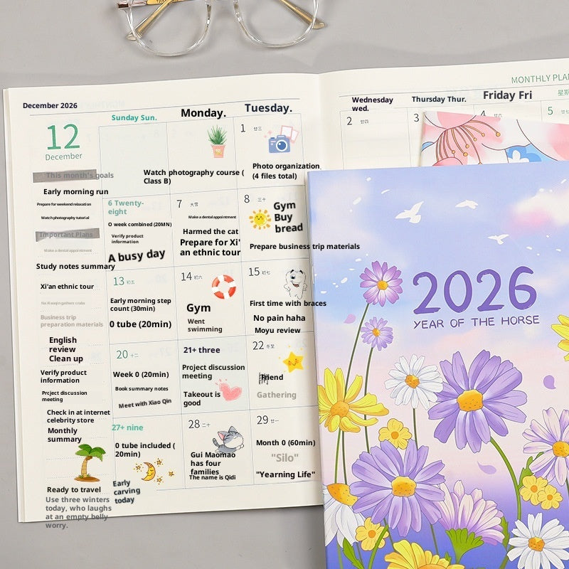 Notebook, 2026 Working Secretary Schedule Book