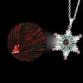 Christmas Snowflake Projection Necklace
