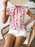 Fashionable Commuter Short-Sleeve Top For Women