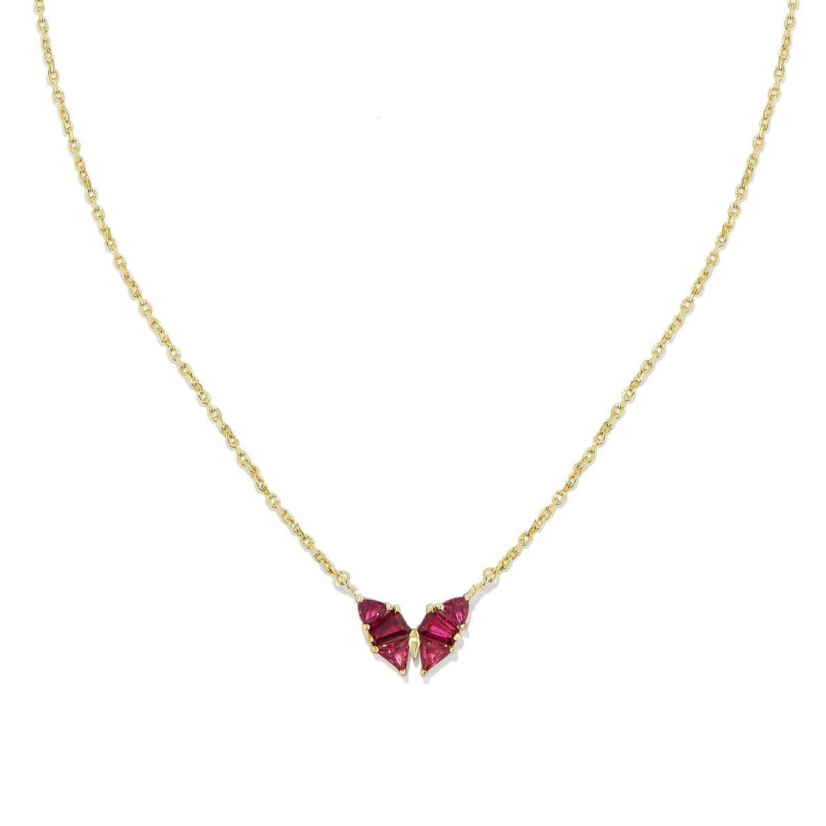 Geometric Crystal Pendant Necklace