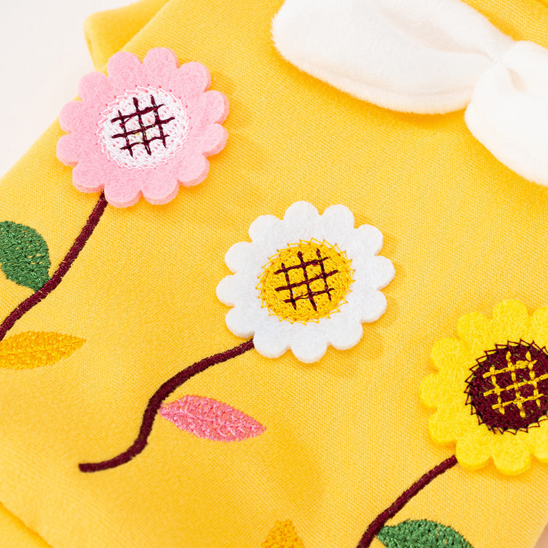 Three-dimensional Flower Sweater Small Pet Clothing