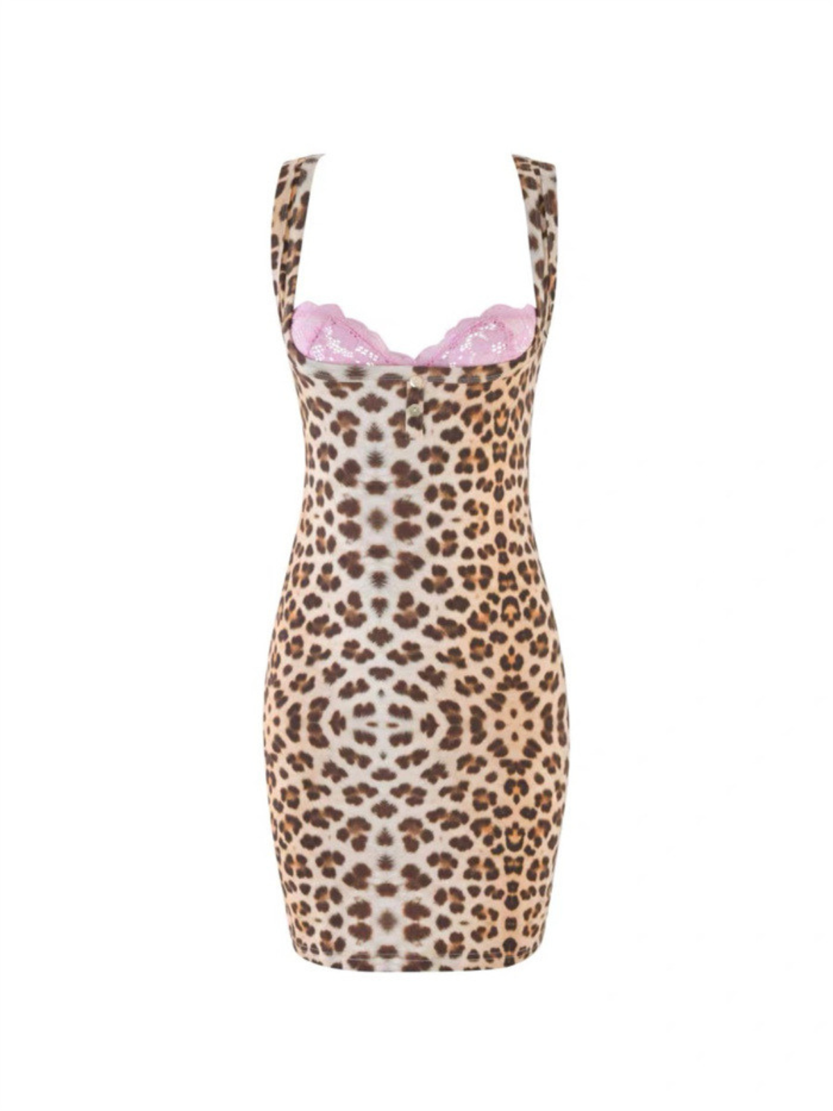 Aerthos Sleeveless Leopard Mini Dress