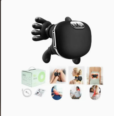 Trapezius Massager for Shoulders and Neck - Cervical Spine Relief Device with Electric Kneading Function for Home Use