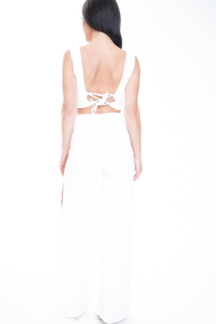 Crop Top & Split Trouser Co-ord