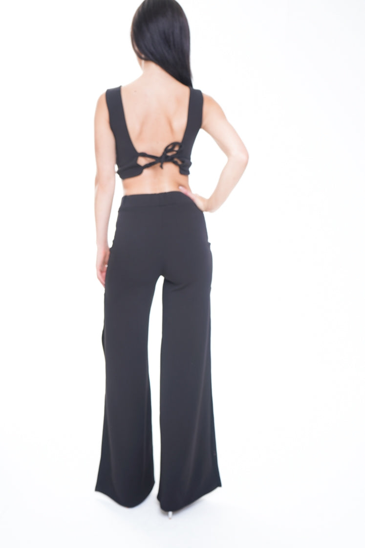 Crop Top & Split Trouser Co-ord