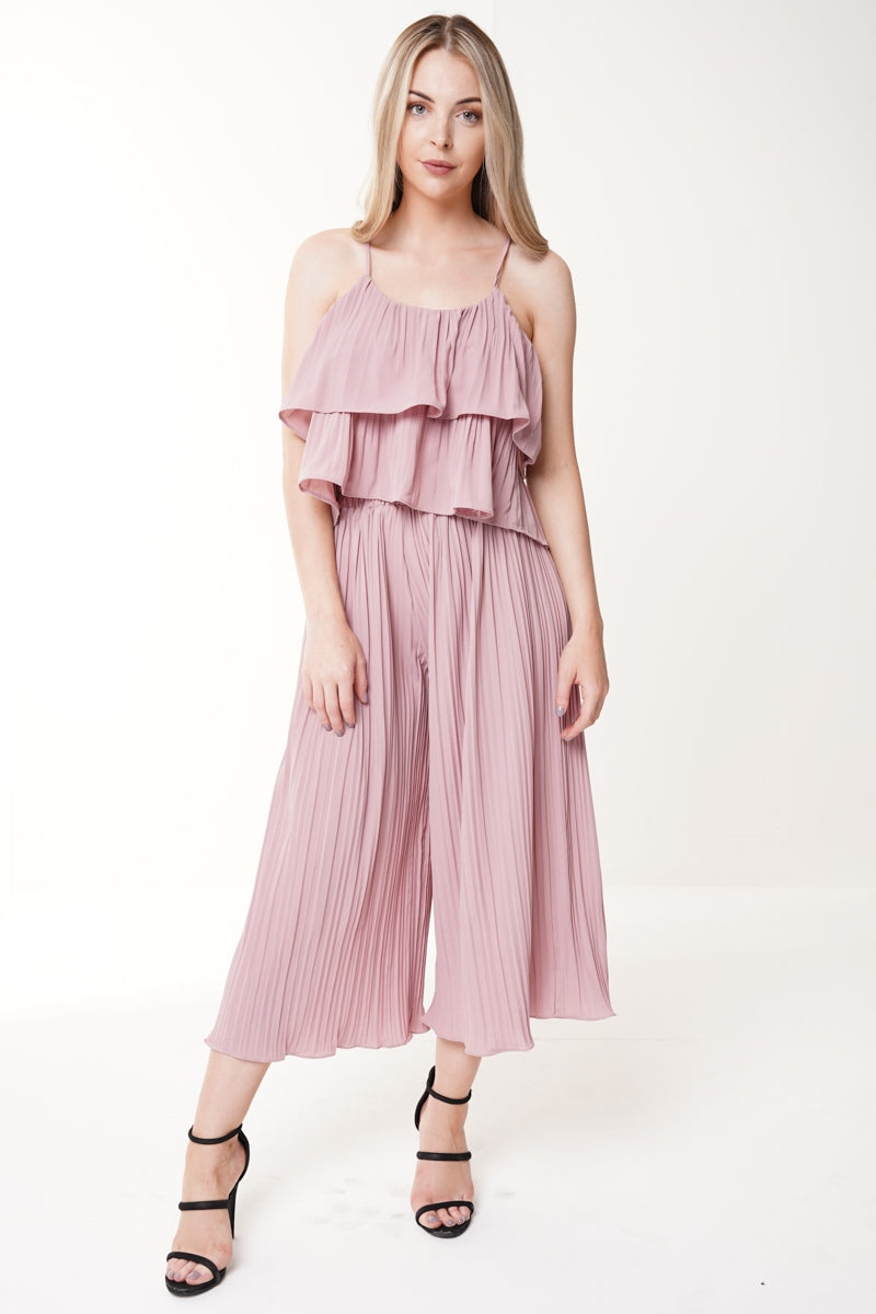 Pleated Frill Cami Top & Trouser Co-ord