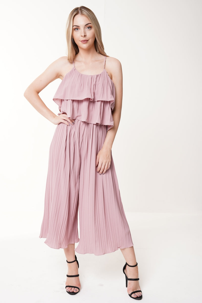 Pleated Frill Cami Top & Trouser Co-ord