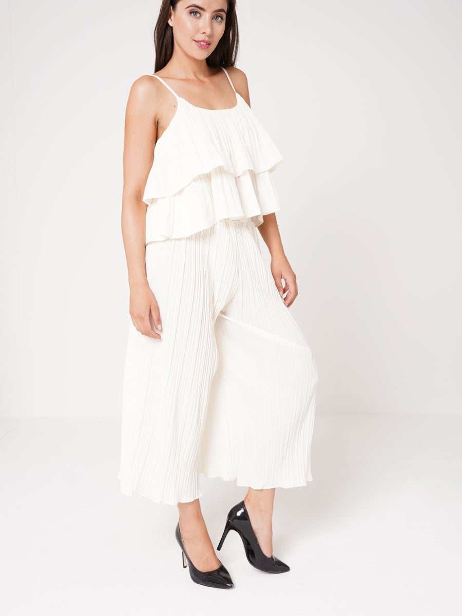 Pleated Frill Cami Top & Trouser Co-ord