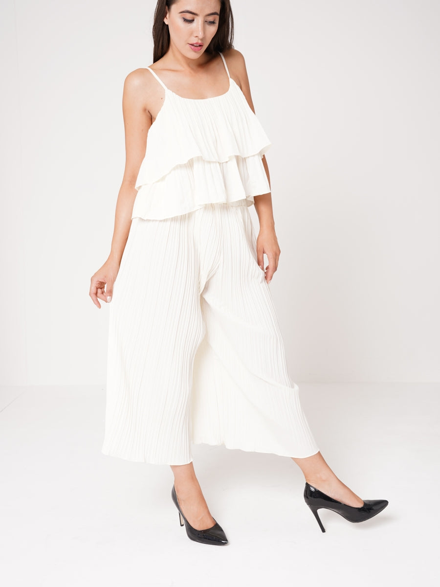Pleated Frill Cami Top & Trouser Co-ord