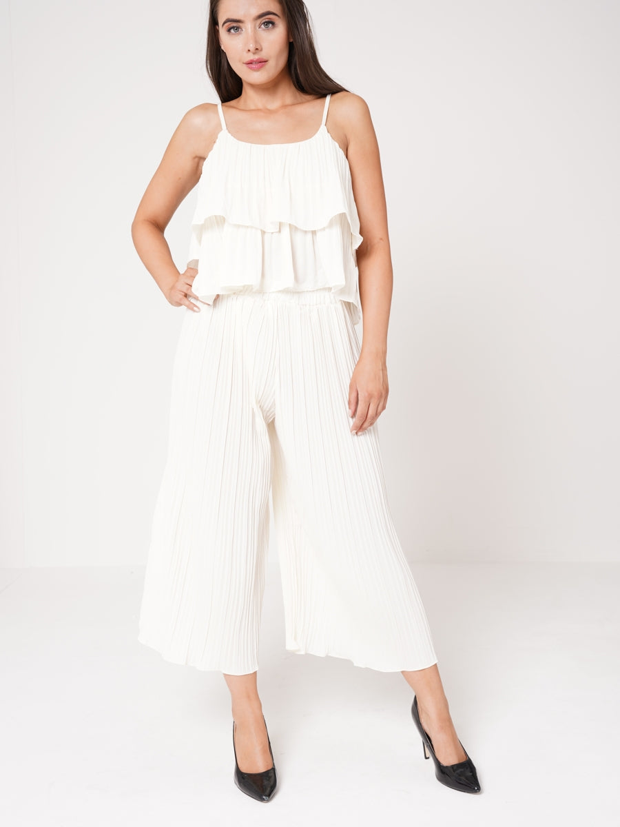 Pleated Frill Cami Top & Trouser Co-ord