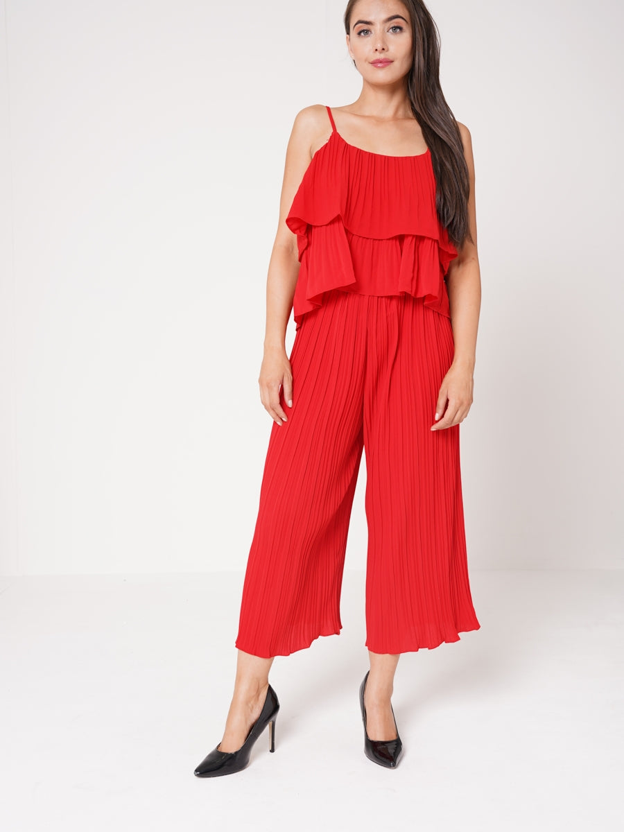 Pleated Frill Cami Top & Trouser Co-ord
