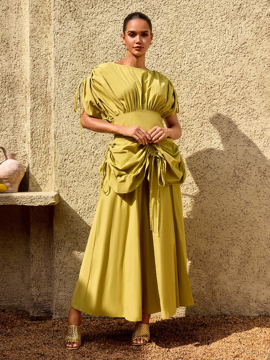Alderyn Drawstring Maxi Dress