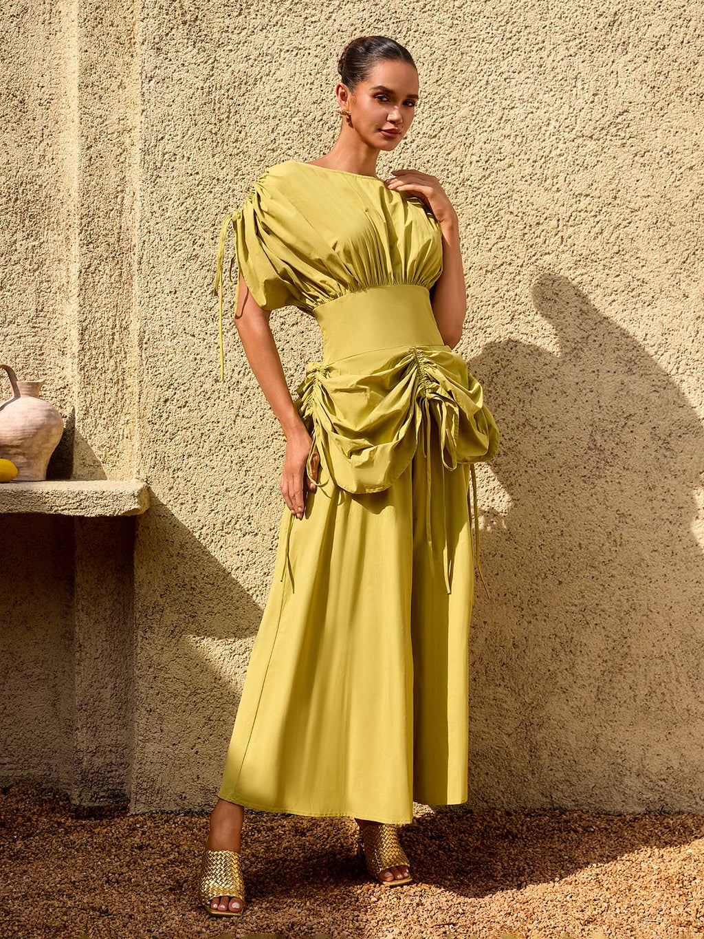 Alderyn Drawstring Maxi Dress