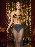 Aldred Halterneck Heart Armor Top