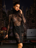 Amondi Stand Collar Lace Top