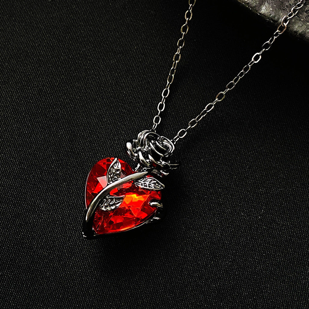 Rose Heart Love Necklace