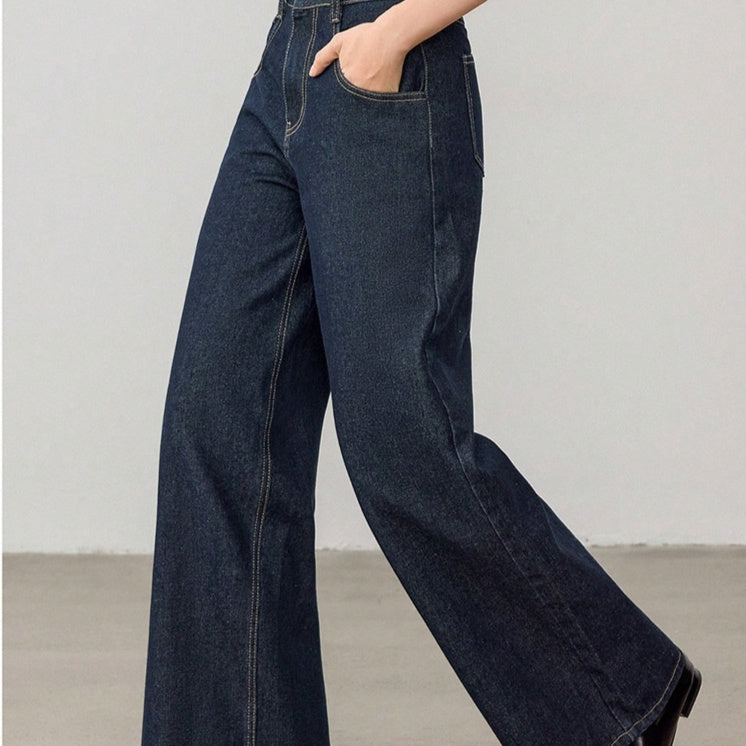 Women's Vintage High Waist Straight Leg Jeans