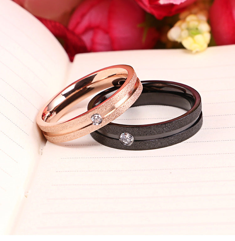 Couple Rings Japanese And Korean Style Rose Gold Bracelets