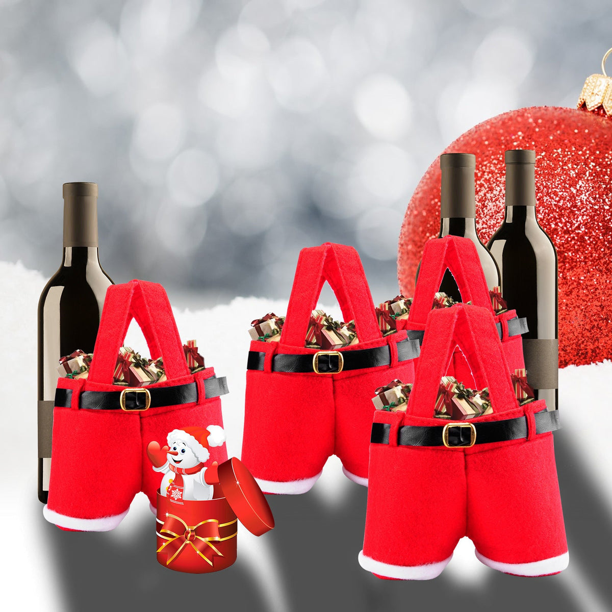Christmas Decoration Supplies Candy Bag Portable
