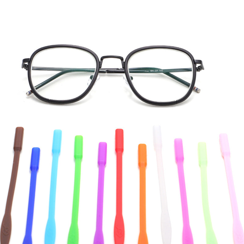 Solid Color Simple Silicone Glasses Non-slip Rope Glasses Strap