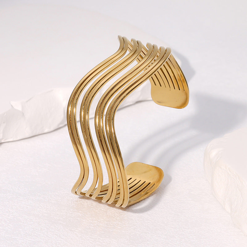 European And American Geometric Line Simple Cold Style Bracelet