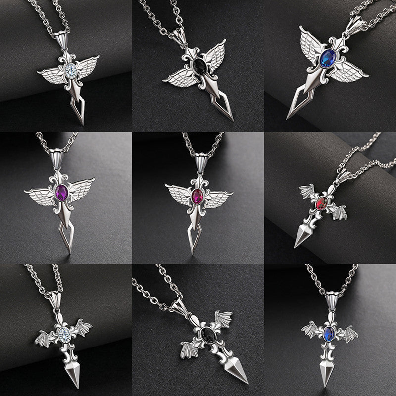 Sword Pendant Hip Hop Fashion Necklace