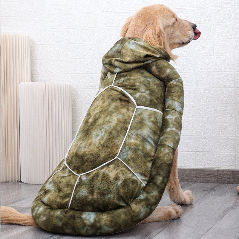 Tortoise Dual Purpose Transfiguration Multifunctional Pet Nest Winter Warm Clothing
