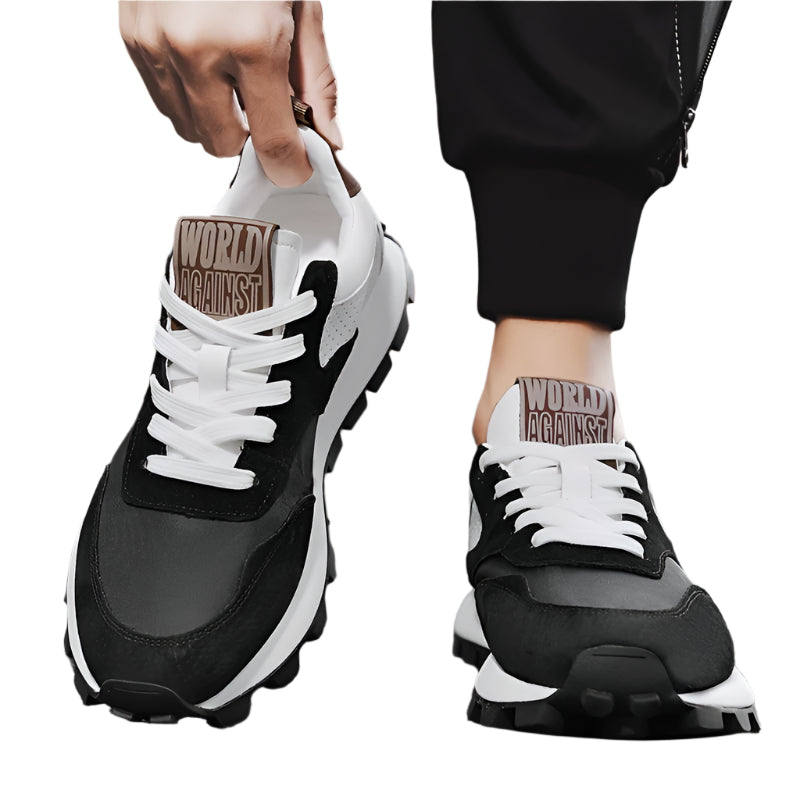Men's Casual Multi-Color Low-Top Lace-Up Sneakers