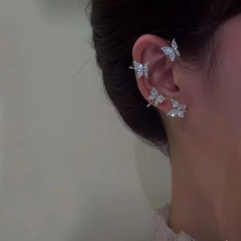 Butterfly Ear Clip 2pc