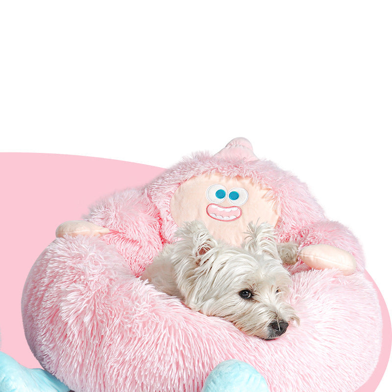 Long Plush Nest For Pets Thick And Warm Kennel For Fall And Winter Universal Sofa For Cats And Dogs Sleeping Mattress