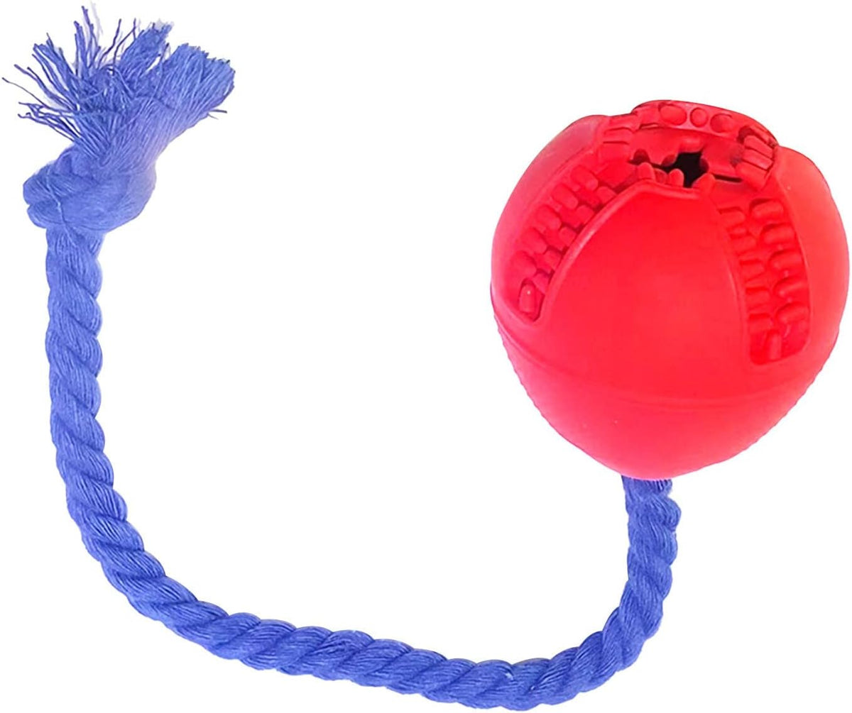 Interactive Dog Toys Crate Training For Puppies Puzzle Dispenser With Rope Reduce Stress Anxiety Dog Food Dispenser Toys Durable Dog For Aggressive Chewers