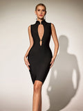 Becker Sleeveless Cutout Bandage Dress