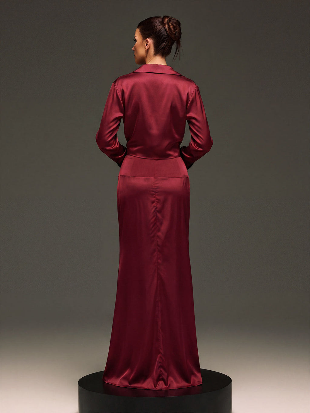 Blyvra Cowl Neck Maxi Dress