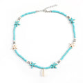 Bohemian Handmade Turquoise Starfish Necklace
