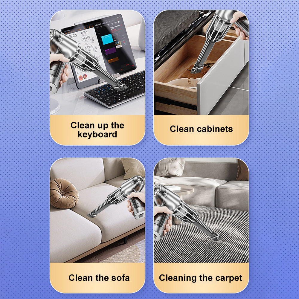 Premium Car Vacuum Cleaner - Powerful Portable Handheld Auto Detailing Tool with Strong Suction