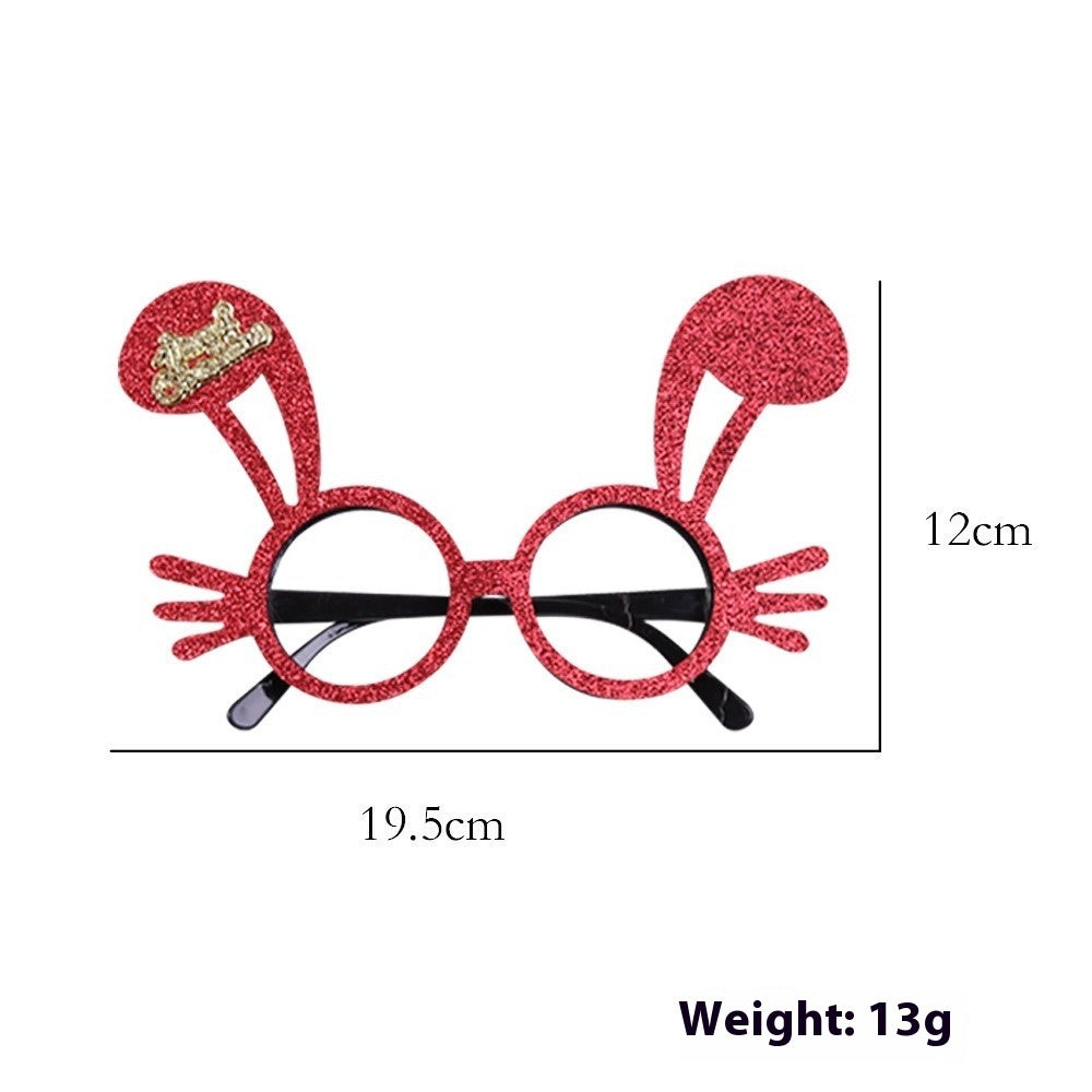 2025Golden Glasses Christmas Day Party Decoration