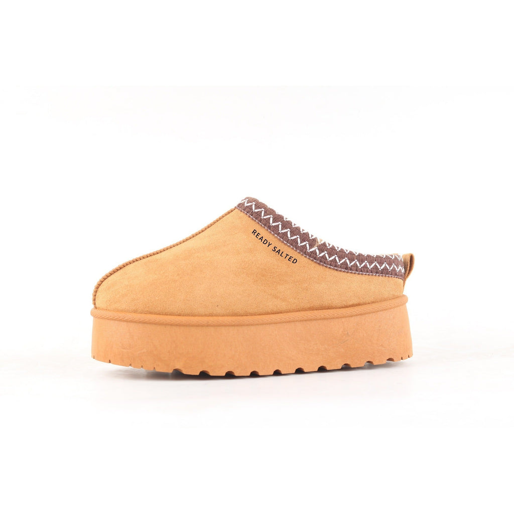 Women's Slipper Ladies Slip On Indoor Platform Slippers Warm Plush with Anti-Skid Sole Lined Outdoor Winter Shoes
