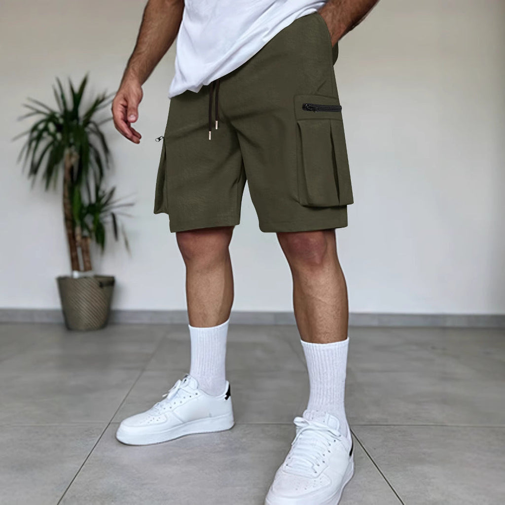 Outdoor Multi-Pocket Workwear Shorts