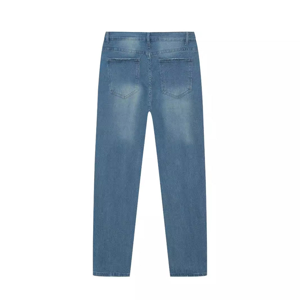 Personality Denim Skinny Jeans For Men