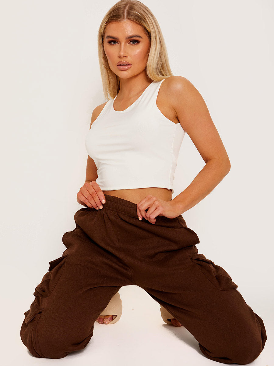 Utility Pocket Fleeced Cargo Jogger