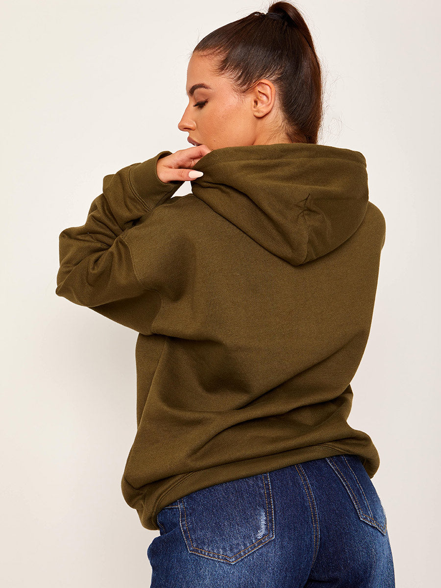 Stay True Graphic Fleeced Hoodie