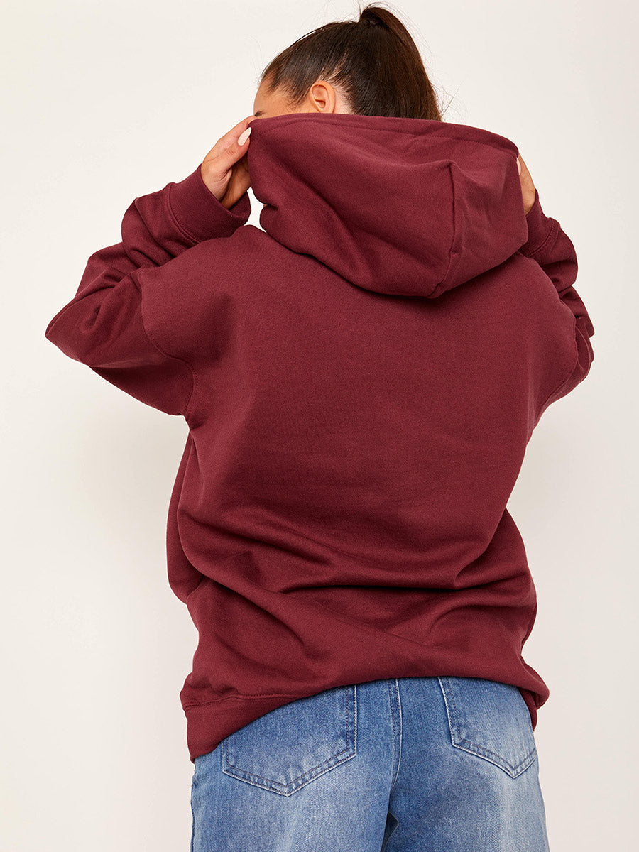 Stay True Graphic Fleeced Hoodie