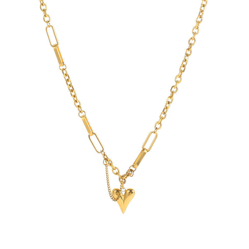 Heart Shaped Collarbone Necklace