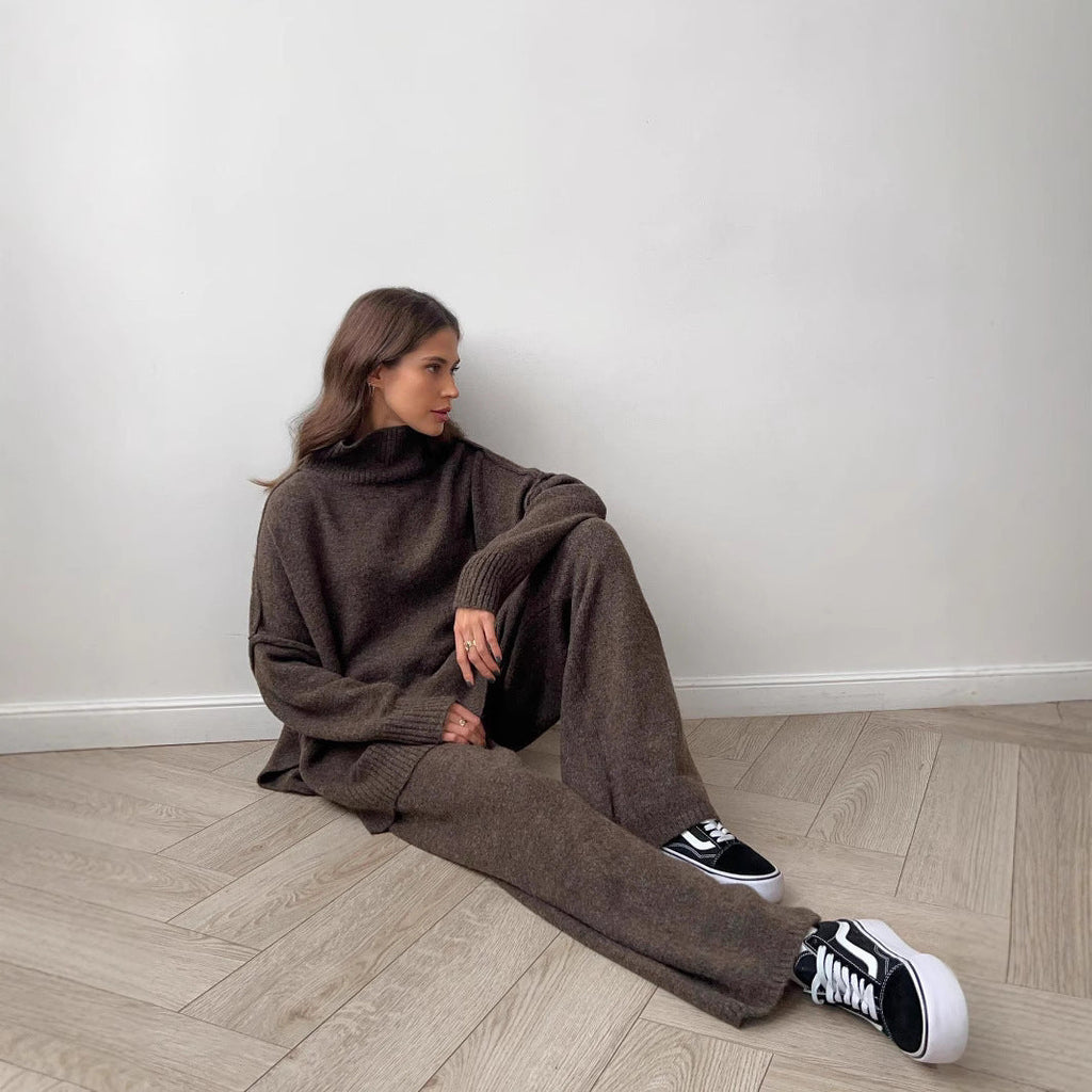Fashionable With Side-slit Sweaters Women's Suit