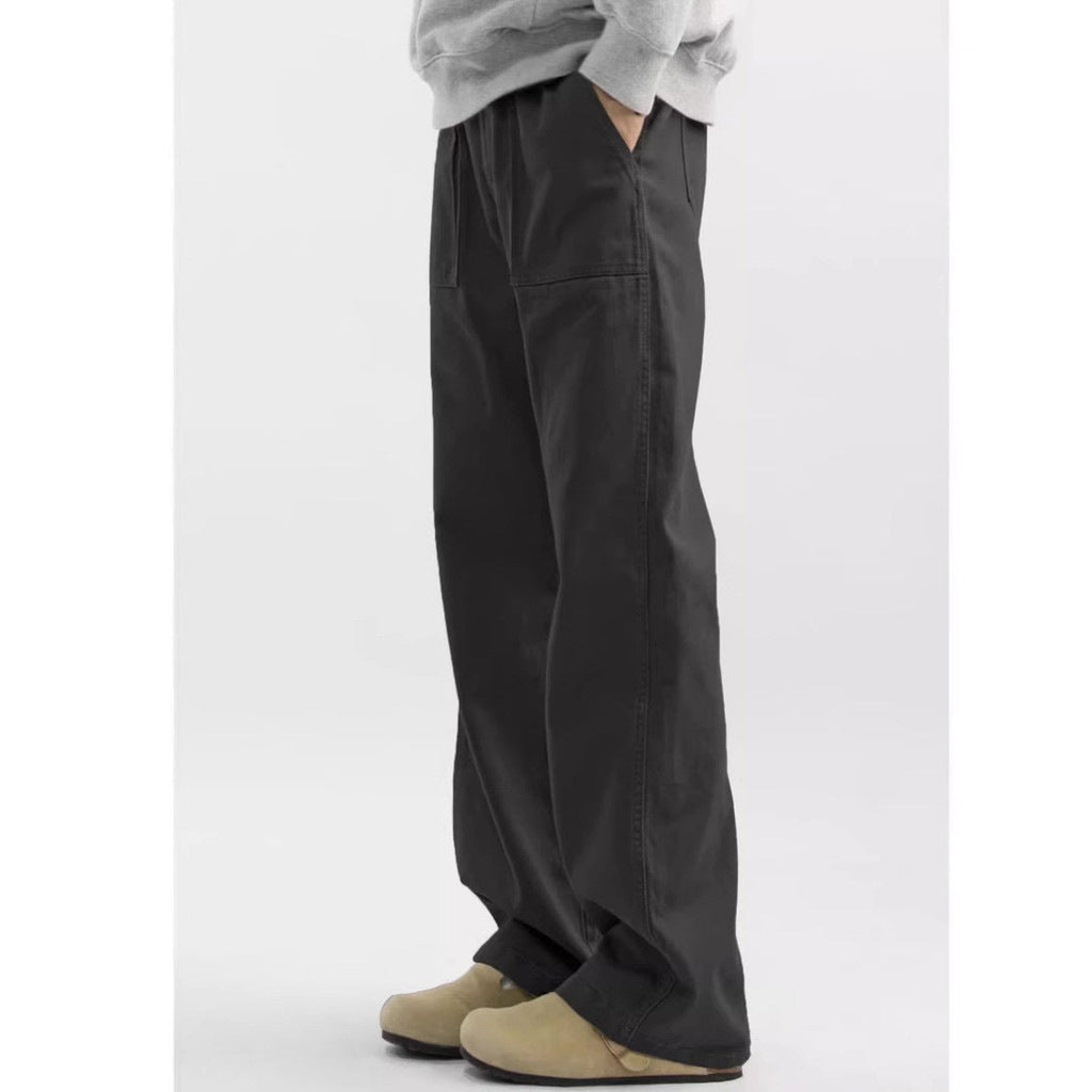 Maillard Retro Straight-leg Casual Men's Cargo Pants