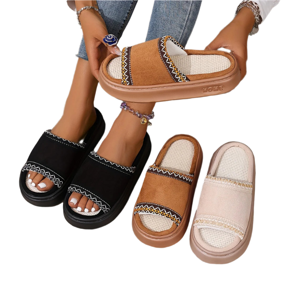 Cozy Plush-Lined Warm Indoor Home Footwear