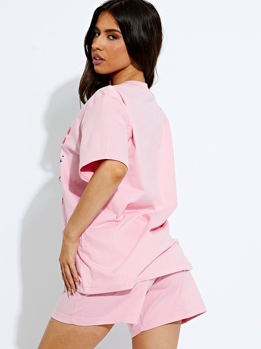 Self Love Club Oversized T-Shirt & Shorts Co-ord