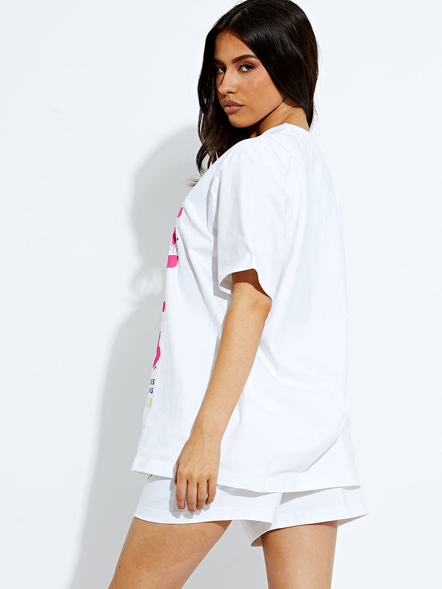 Self Love Club Oversized T-Shirt & Shorts Co-ord