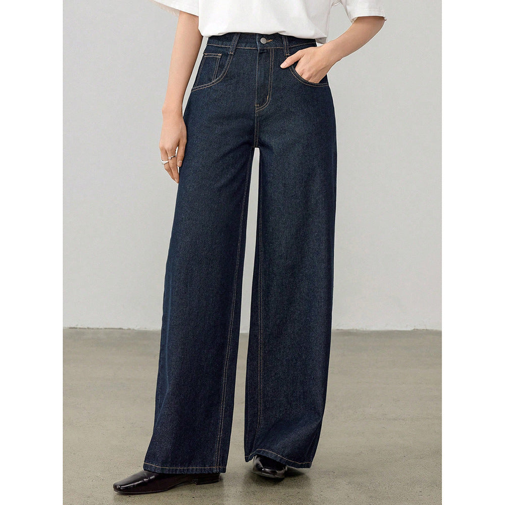 Women's Vintage High Waist Straight Leg Jeans