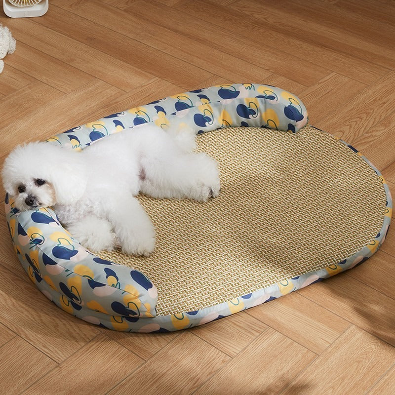 Four Seasons Universal Removable And Washable Summer Cool Nest Sleeping Dog Mat